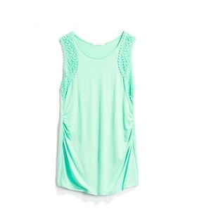 Drisha Crochet Detail Maternity Knit Top N…